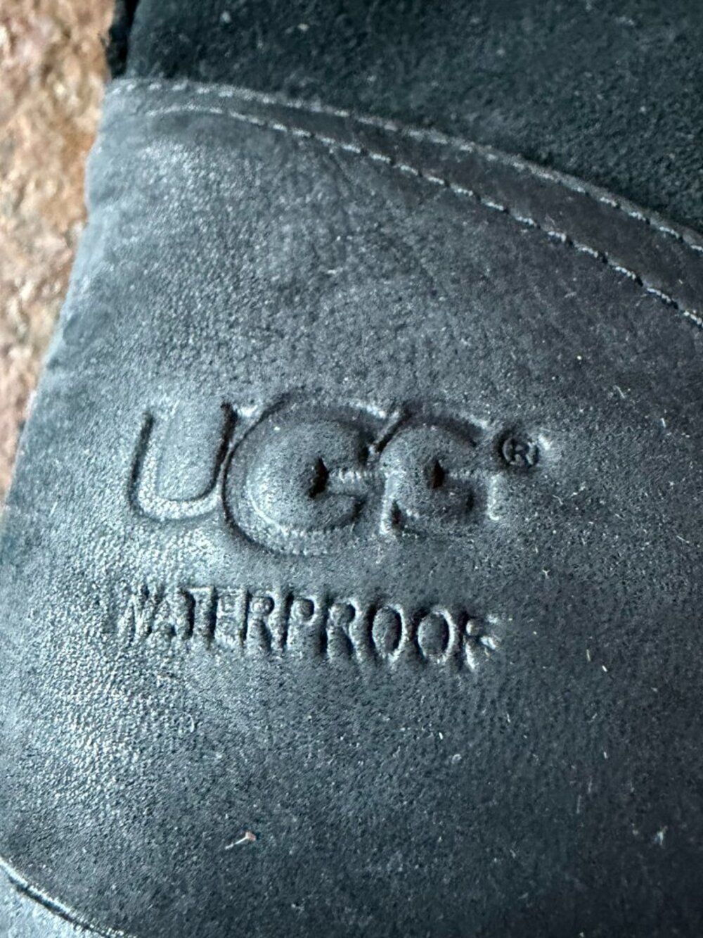 Black UGG Edelina waterproof wedge boots, 9 - Picture 3 of 14